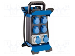 Electric switchboard; 3G2.5mm2; with flap,with holder; rubber