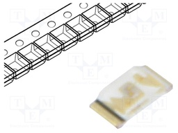 LED; SMD; 0603; green; 71÷450mcd; 1.6x0.8x0.3mm; 130°; 2.8÷3.6V