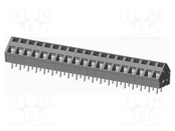 Connector: PCB terminal block; terminal; angled 45°; on PCBs