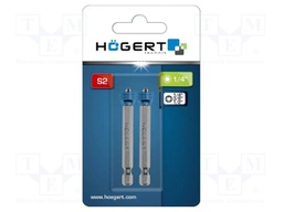 Screwdriver bit; Phillips; PH2; Overall len: 65mm; 5pcs.