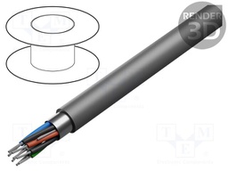Wire; EcoCable Mini; 4x2x26AWG; shielded,Al-PET foil; MPPE; 300V