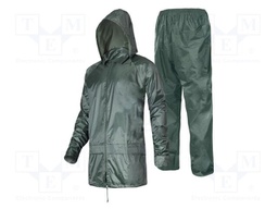 Rainproof set; Size: XL; green; Kit: jacket,pants