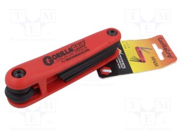 Wrenches set; hex key; GorillaGrip®; 6pcs.