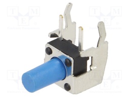 Microswitch TACT; SPST-NO; Pos: 2; 0.05A/12VDC; THT; none; 1.6N