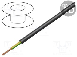 Wire; NYY; round; stranded; Cu; 1G95mm2; PVC; black; 0.6/1kV