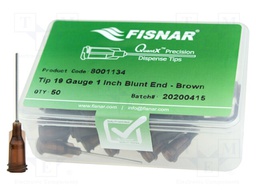 Needle: steel; 1"; Size: 19; straight; 0.7mm; Mounting: Luer Lock