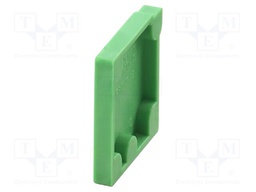 End cover, End cover, color: green, product range: FRONT 1,5