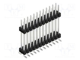 Connector: pin strips; pin header; male; PIN: 24; 2.54mm; SMT; 2x12