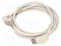 Patch cord; SF/UTP; Cat: 5e; RJ45 up angled plug,both sides; Cu