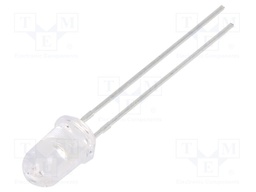 LED; 5mm; red; 2700÷4200mcd; 20°; 20mA; 1.95÷2.5V; Front: convex