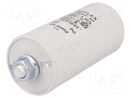 Capacitor: motors, run; 20uF; 450V; Ø40x83mm; -25÷70°C; ±10%; V: 2