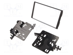 Radio mounting frame; Hyundai,Kia; 2 DIN; black