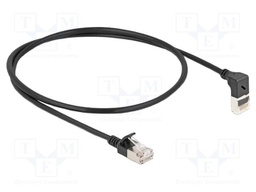Patch cord; S/FTP; Cat: 6a; RJ45 plug,RJ45 up angled plug; 0.5m