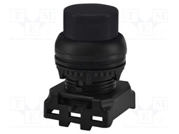 Switch: push-button; 22mm; black; IP65; prominent; E; Pos: 2; Ø22.5mm