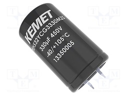 Capacitor: electrolytic; low ESR; THT; 100uF; 400VDC; 22x30mm; ±20%