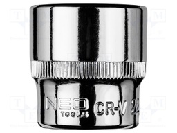 Socket; 6-angles,socket spanner; HEX 22mm; 3/8"