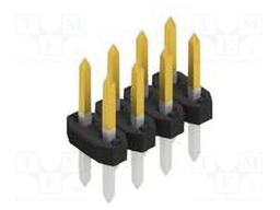 Connector: pin strips; pin header; male; PIN: 8; 2mm; THT; 2x4; 100V