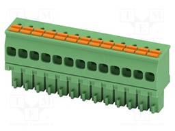 PCB connector, nominal cross section: 1.5 mm2, color: green,