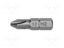 Screwdriver bit; Phillips; PH2; Overall len: 25mm; 5pcs.