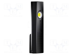 Torch: workshop; 6h; 153mm; 220lm,600lm; black; IP54; 6000-7500K