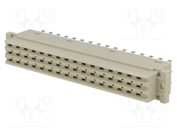 Plug; DIN 41612; type F; female; PIN: 48; d+b+z; soldering; straight