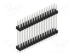 Connector: pin strips; pin header; male; PIN: 32; 2.54mm; THT; 2x16