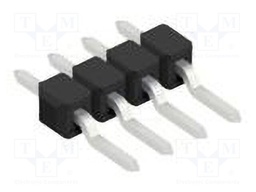 Connector: pin strips; pin header; male; PIN: 4; 2.54mm; SMT; 1x4