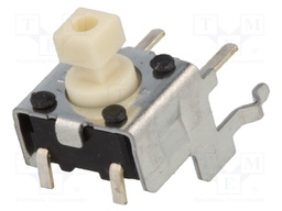 Microswitch TACT; SPST-NO; Pos: 2; 0.05A/24VDC; THT; none; 0.98N