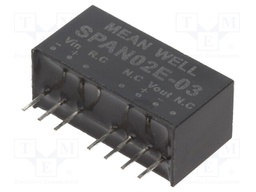 Converter: DC/DC; 2W; Uin: 4.5÷9V; 3.3VDC; Iout: 0÷500mA; SIP8; 4.8g