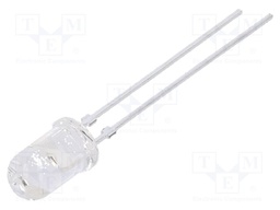 IR transmitter; 5mm; T-1 3/4; 875nm; transparent; 24mW; 24°; THT
