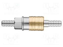 Quick connection coupling; with bushing; brass; Connection: 8mm