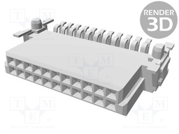 Connector: PCB to PCB; female; PIN: 22; 1.27mm; Series: har-flex