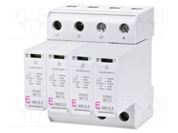 Surge arrester; Type 1+2; Poles: 4; In 8/20us: 65kA; -40÷85°C; IP20