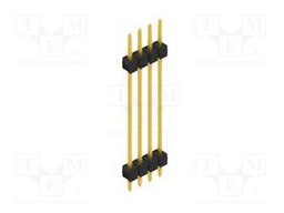 Connector: pin strips; pin header; male; PIN: 4; 2.54mm; THT; 1x4