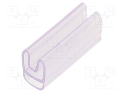 Markers for cables and wires; PVC; transparent; leaded; -40÷80°C