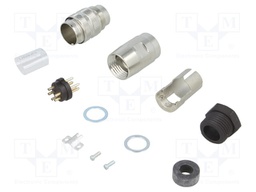 Connector: M16; male; for cable; IP65,IP67; plug; soldering; 300V