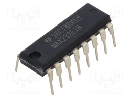Transceiver RS232, 2 Drivers, 4.5V-5.5V supply, DIP-16