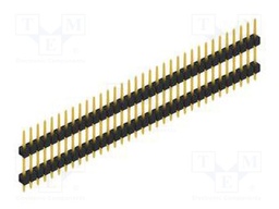 Connector: pin strips; pin header; male; PIN: 34; 2.54mm; THT; 1x34