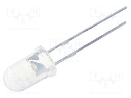 LED; 5mm; bipolar; green; 18000÷22000mcd; 15°; Front: convex; LED AC