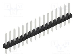 Connector: pin strips; pin header; male; PIN: 16; 2mm; THT; 1x16