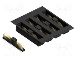 Connector: pin strips; pin header; male; PIN: 36; 2.54mm; SMT; 2x18