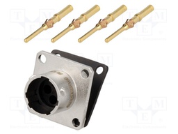 Connector: circular; Series: RT360; socket; male; crimped; PIN: 4