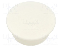 Accessories: stopper; H: 20.5mm; push-in; Flange dia: 25.5mm; white