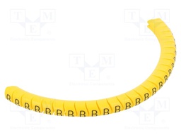Markers for cables and wires; Label symbol: B; 2.5÷5mm; PVC; PA
