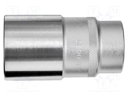 Socket; 12-angles,socket spanner; 34mm; 1/2"; Plating: chromium