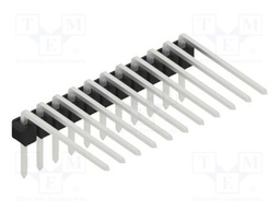 Connector: pin strips; pin header; male; PIN: 11; 2.54mm; THT; 1x11