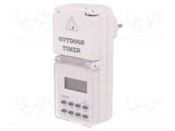 Programmable time switch; Range: 1min÷7days; 230VAC; IP44