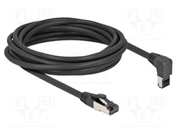 Patch cord; S/FTP; Cat: Cat 8.1; RJ45 plug,RJ45 up angled plug
