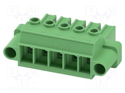 PCB connector, nominal cross section: 6 mm?, color: green, n