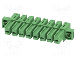 PCB headers, nominal cross section: 6 mm?, color: green, nom
